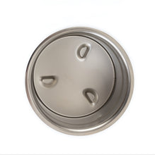 Load image into Gallery viewer, FRXSH® (Chrome-Steel Beakers, Polished Finish, With Lids, Set of 4.)