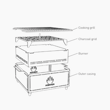 Load image into Gallery viewer, Mibrasa Hibachi MH 300 Plus Portable Grill