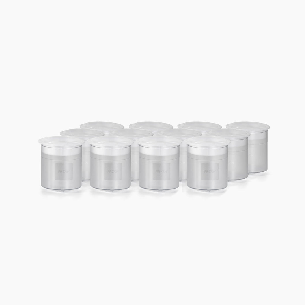 FRXSH® Synthetic Transparent Beakers with Lids (Set of 12)