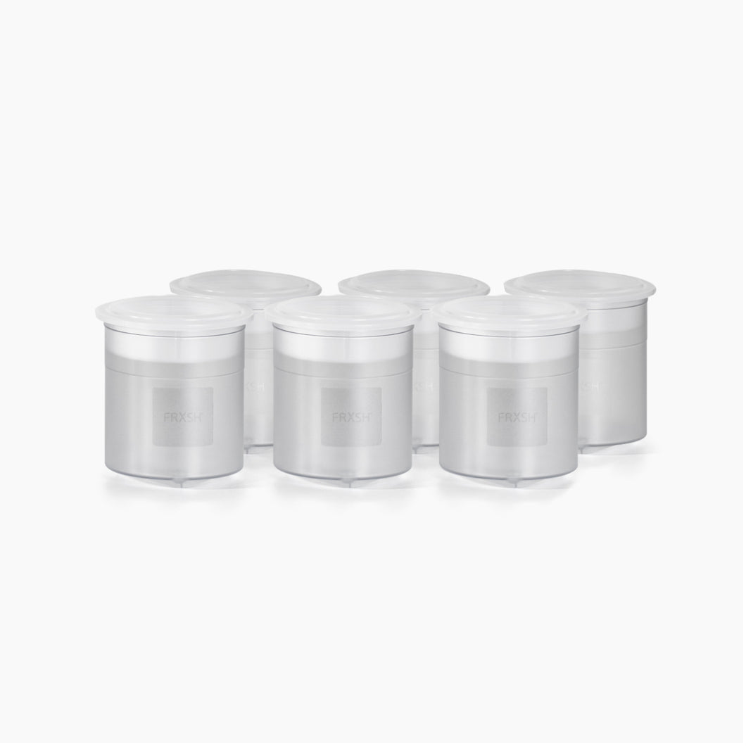 FRXSH® Synthetic Transparent Beakers with Lids (Set of 6)