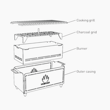 Load image into Gallery viewer, Mibrasa Hibachi MH 300 Portable Grill
