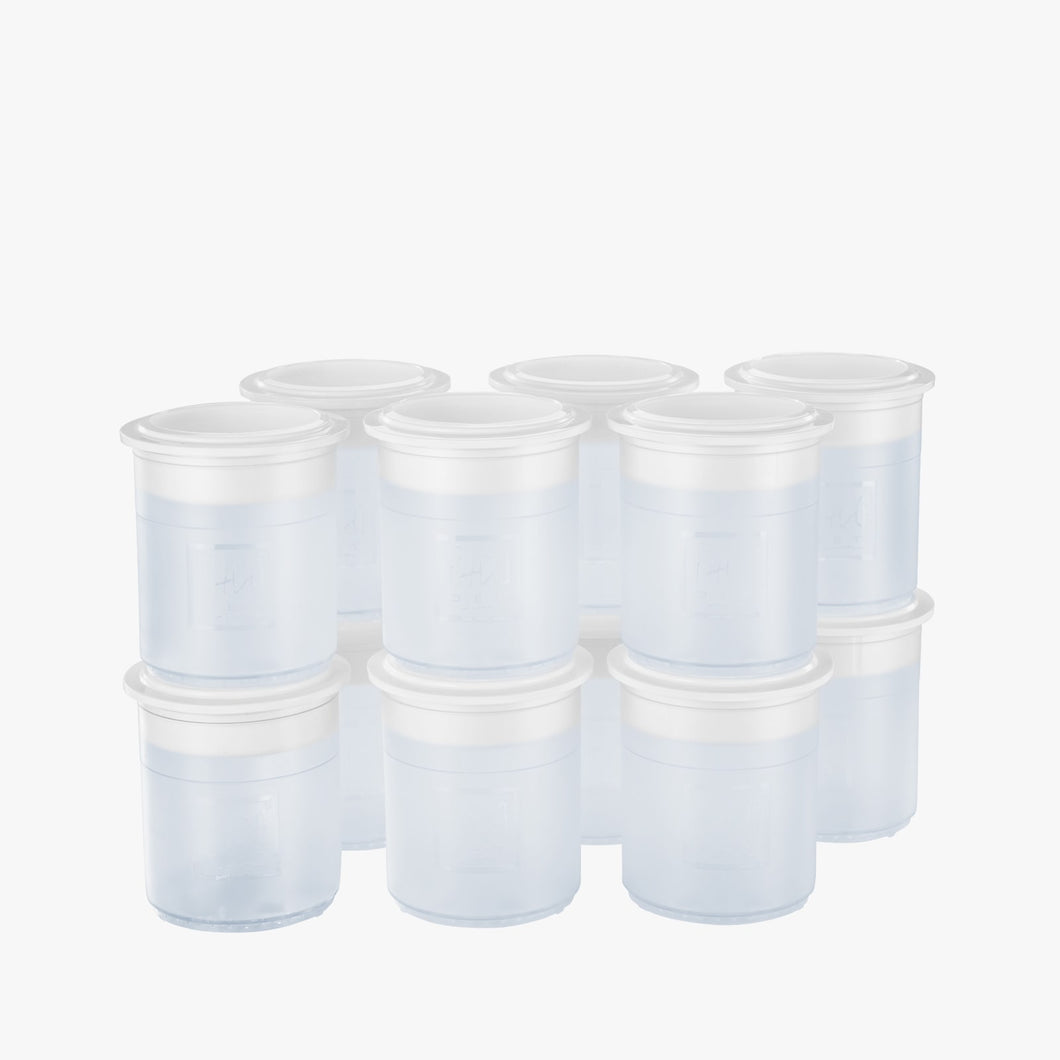 12 synthetic transparent Pacojet beakers